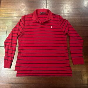 Polo Ralph Lauren Red Striped Long Sleeve Shirt
